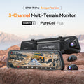 WOLFBOX G900TriPro Bumper Version 3 Channel Rearview Mirror Camera