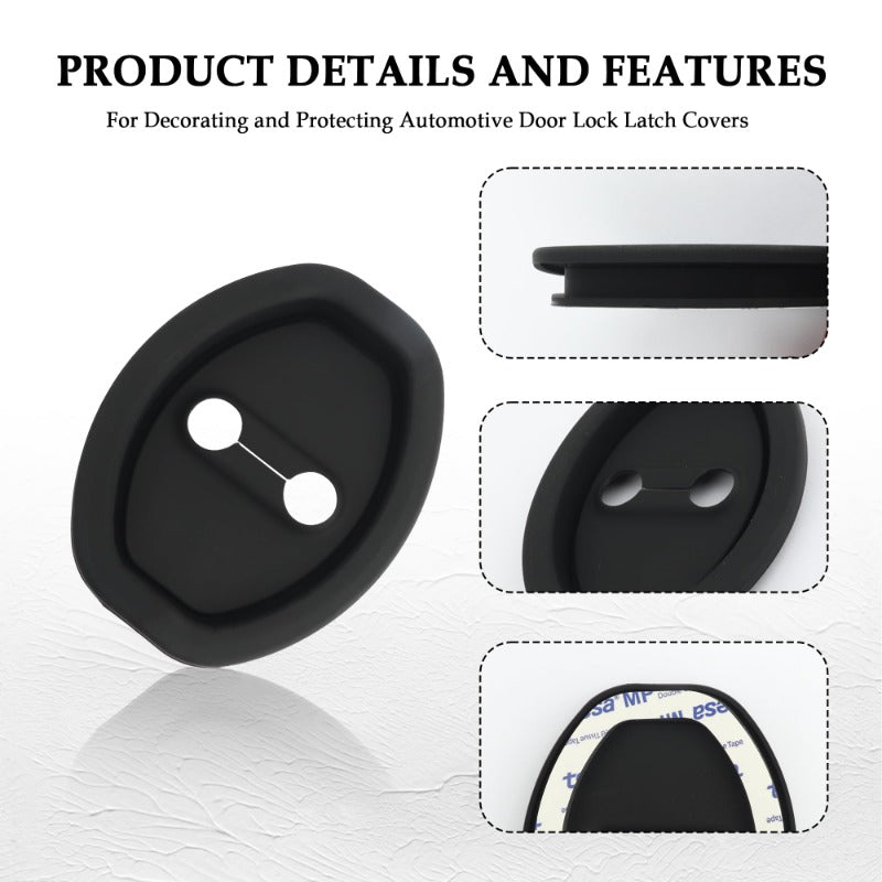 Eptchn Universal Silicone Car Door Covers Protector (4 PACK)