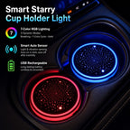 2PCS LED Car Coasters